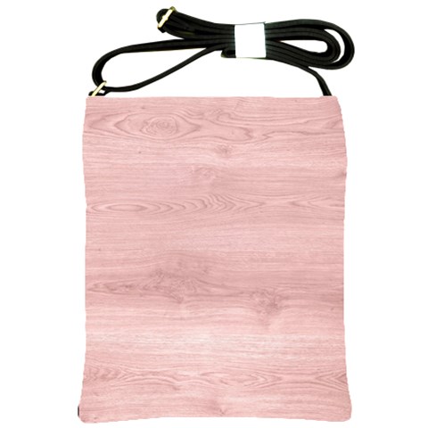 Pink Wood Shoulder Sling Bag from ArtsNow.com Front