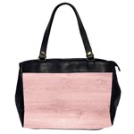 Pink Wood Oversize Office Handbag (2 Sides)