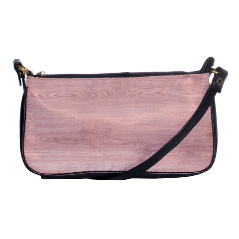 Pink Wood Shoulder Clutch Bag from ArtsNow.com Front