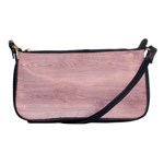 Pink Wood Shoulder Clutch Bag