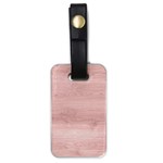 Pink Wood Luggage Tag (one side)