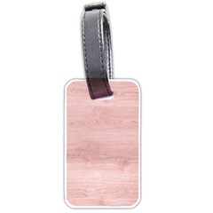 Pink Wood Luggage Tag (two sides) from ArtsNow.com Front