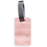 Pink Wood Luggage Tag (two sides)