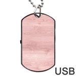 Pink Wood Dog Tag USB Flash (Two Sides)