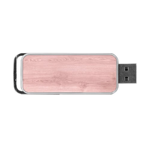 Pink Wood Portable USB Flash (One Side) from ArtsNow.com Front