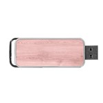 Pink Wood Portable USB Flash (One Side)