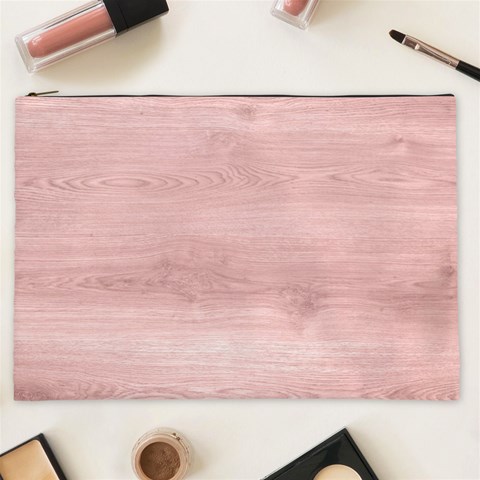 Pink Wood Cosmetic Bag (XXL) from ArtsNow.com Front