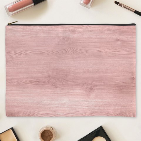 Pink Wood Cosmetic Bag (XXXL) from ArtsNow.com Front