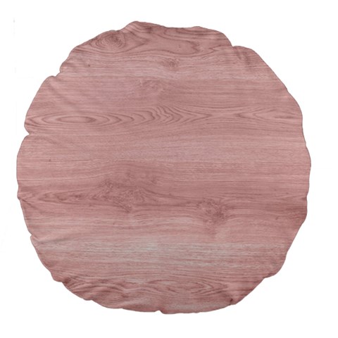 Pink Wood Large 18  Premium Round Cushion  from ArtsNow.com Front