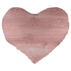 Pink Wood Large 19  Premium Heart Shape Cushion from ArtsNow.com Back