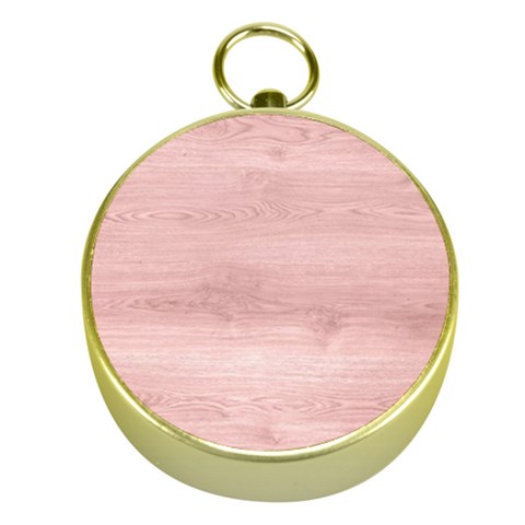 Pink Wood Gold Compass from ArtsNow.com Front