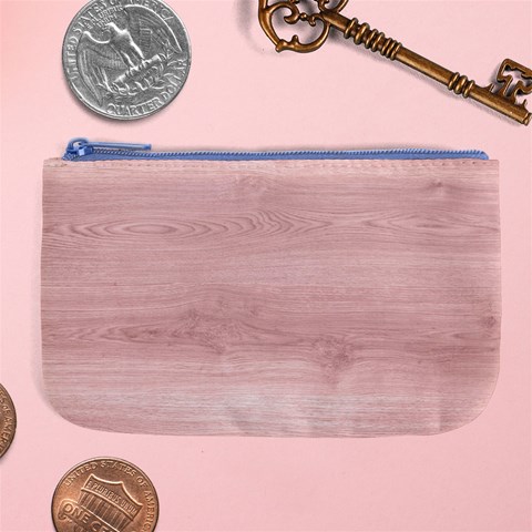 Pink Wood Large Coin Purse from ArtsNow.com Front