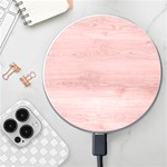 Pink Wood Wireless Fast Charger(White)