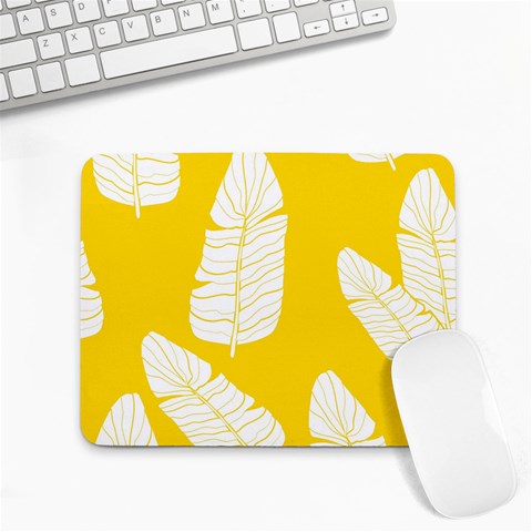 Yellow Banana Leaves Small Mousepad from ArtsNow.com Front