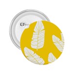 Yellow Banana Leaves 2.25  Button