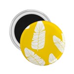 Yellow Banana Leaves 2.25  Magnet