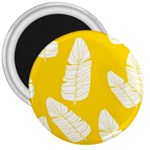 Yellow Banana Leaves 3  Magnet