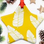 Yellow Banana Leaves Ornament (Star)