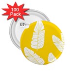 Yellow Banana Leaves 2.25  Button (100 pack)