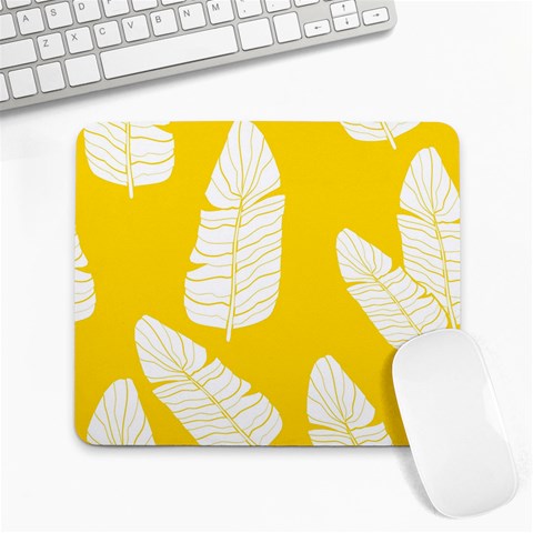 Yellow Banana Leaves Large Mousepad from ArtsNow.com Front