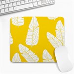 Yellow Banana Leaves Large Mousepad