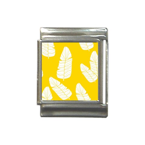 Yellow Banana Leaves Italian Charm (13mm) from ArtsNow.com Front