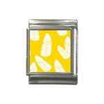 Yellow Banana Leaves Italian Charm (13mm)