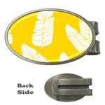 Yellow Banana Leaves Money Clip (Oval)