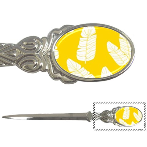 Yellow Banana Leaves Letter Opener from ArtsNow.com Front