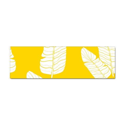 Yellow Banana Leaves Sticker (Bumper) from ArtsNow.com Front