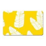 Yellow Banana Leaves Magnet (Rectangular)