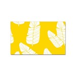 Yellow Banana Leaves Sticker Rectangular (100 pack)