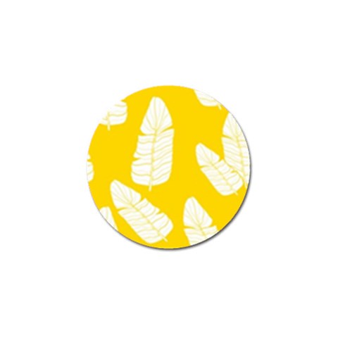 Yellow Banana Leaves Golf Ball Marker from ArtsNow.com Front