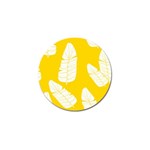 Yellow Banana Leaves Golf Ball Marker