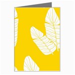 Yellow Banana Leaves Greeting Card