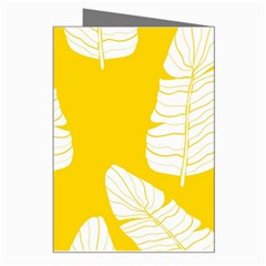 Yellow Banana Leaves Greeting Card from ArtsNow.com Right