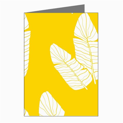 Yellow Banana Leaves Greeting Cards (Pkg of 8) from ArtsNow.com Left