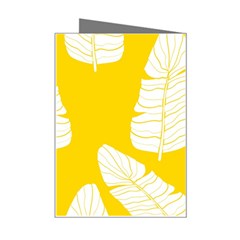 Yellow Banana Leaves Mini Greeting Card from ArtsNow.com Right