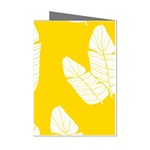 Yellow Banana Leaves Mini Greeting Cards (Pkg of 8)