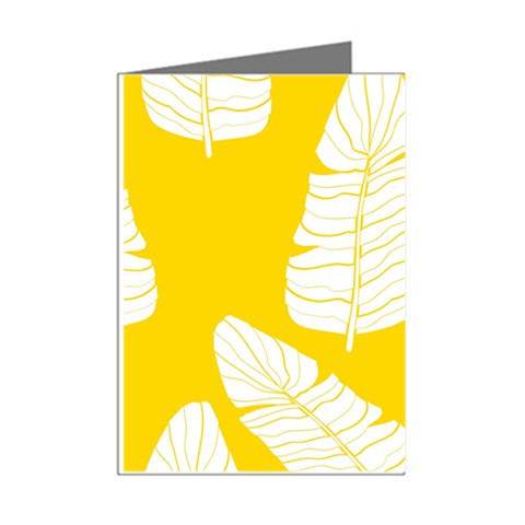 Yellow Banana Leaves Mini Greeting Cards (Pkg of 8) from ArtsNow.com Right