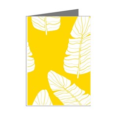 Yellow Banana Leaves Mini Greeting Cards (Pkg of 8) from ArtsNow.com Right