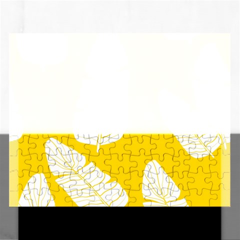 Yellow Banana Leaves Jigsaw Puzzle (Rectangular) from ArtsNow.com Front