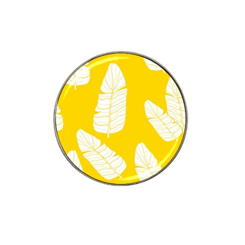 Yellow Banana Leaves Hat Clip Ball Marker from ArtsNow.com Front