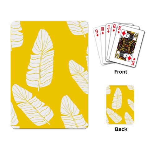 Yellow Banana Leaves Playing Cards Single Design (Rectangle) from ArtsNow.com Back