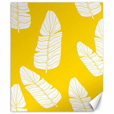 Yellow Banana Leaves Canvas 8  x 10  from ArtsNow.com 8.15 x9.66  Canvas - 1