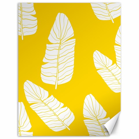 Yellow Banana Leaves Canvas 12  x 16  from ArtsNow.com 11.86 x15.41  Canvas - 1