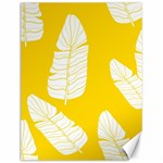 Yellow Banana Leaves Canvas 12  x 16 