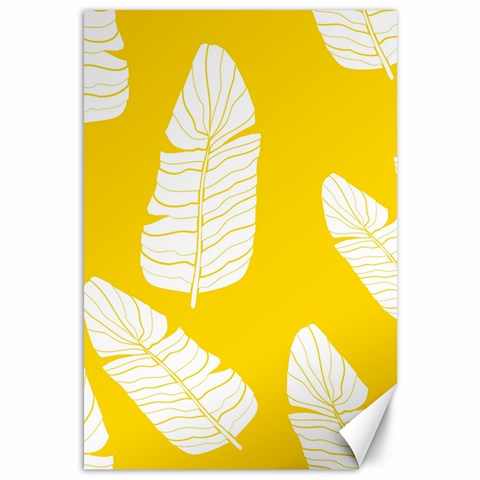 Yellow Banana Leaves Canvas 12  x 18  from ArtsNow.com 11.88 x17.36  Canvas - 1