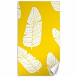 Yellow Banana Leaves Canvas 40  x 72 