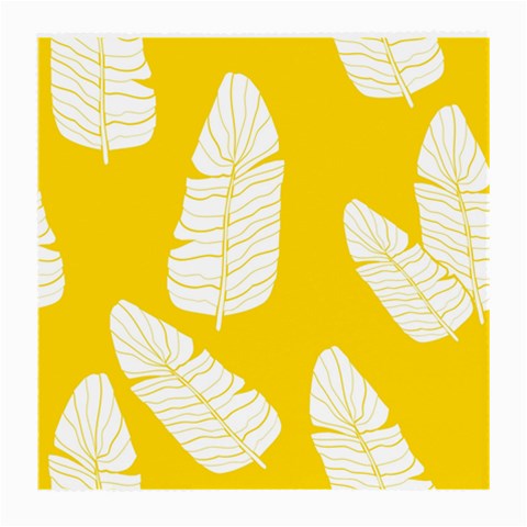 Yellow Banana Leaves Medium Glasses Cloth (2 Sides) from ArtsNow.com Front